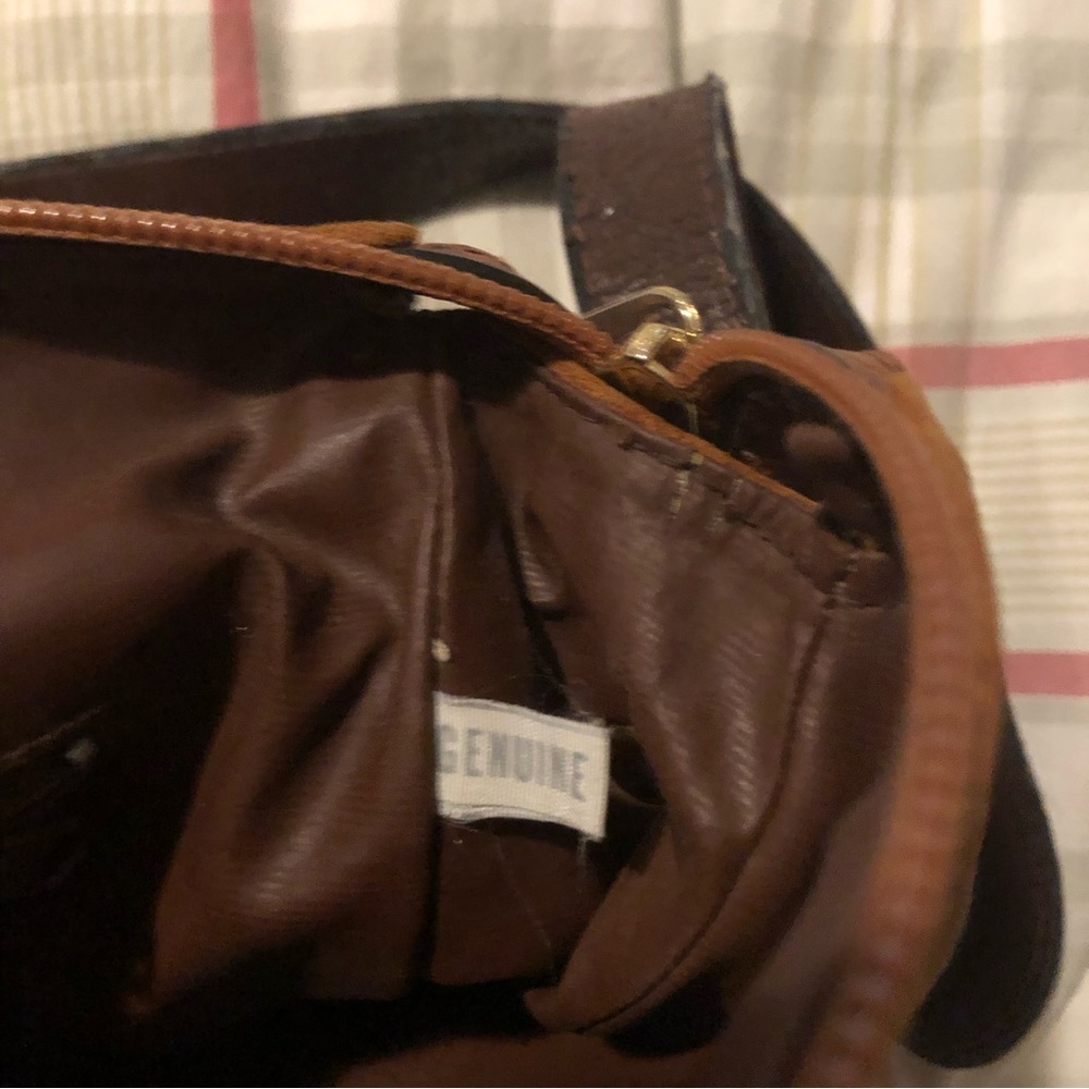 Limited Genuine Leather Saddle Crossbody Bag Brown - Picture 12 of 13